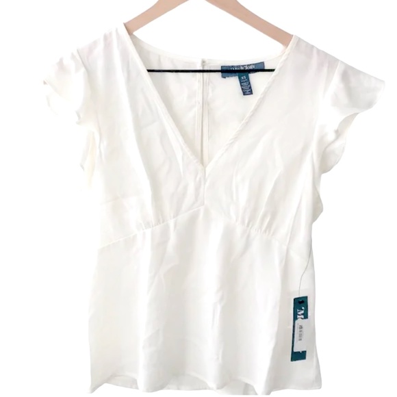 NWT MODCLOTH Just What I Needed Flutter Sleeve Top - Picture 12 of 12